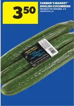 Real Canadian Superstore FARMER'S MARKET ENGLISH CUCUMBERS, 3'S offer
