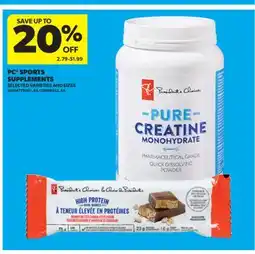 Real Canadian Superstore PC SPORTS SUPPLEMENTS offer