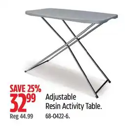 Canadian Tire PDG Adjustable Resin Activity Table offer