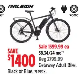 Canadian Tire RALEIGH Getaway Adult Bike offer