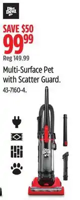 Canadian Tire DIRT DEVIL Multi-Surface Pet with Scatter Guard offer