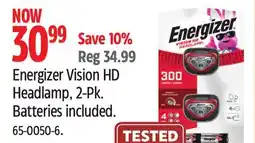 Canadian Tire Energizer Vision HD Headlamp, 2-Pk offer