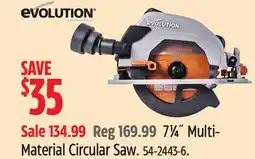 Canadian Tire 7¼˝ Multi- Material Circular Saw offer