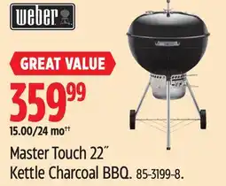 Canadian Tire Master Touch 22˝ Kettle Charcoal BBQ offer