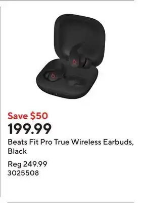 Staples Beats Fit Pro True Wireless Earbuds, Black offer