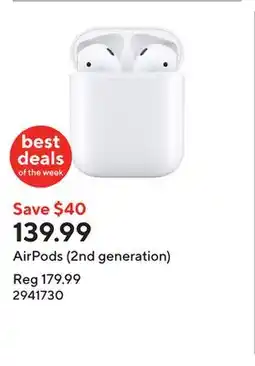 Staples AirPods (2nd generation) offer