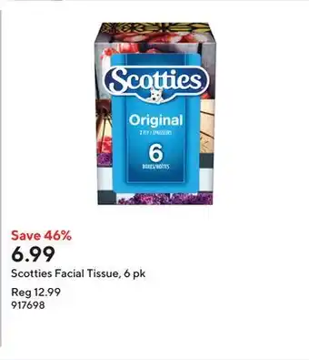 Staples Scotties Facial Tissue, 6 pk offer