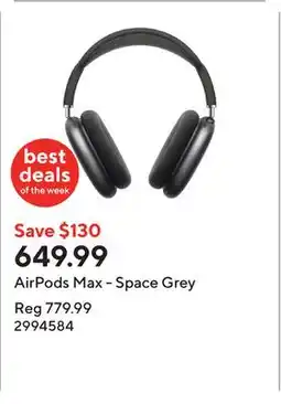 Staples AirPods Max - Space Grey offer