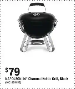 Home Depot NAPOLEON 14 Charcoal Kettle Grill, Black offer
