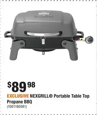 Home Depot EXCLUSIVE NEXGRILL Portable Table Top Propane BBQ offer