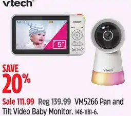 Canadian Tire VTech VM5266 Pan and Tilt Video Baby Monitor offer