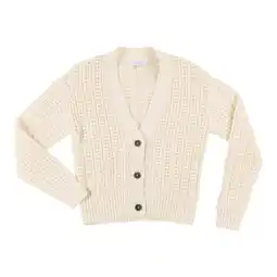 Giant Tiger mySTYLE Women's Cropped Crochet Button Up Cardigan offer