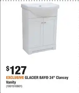 Home Depot EXCLUSIVE GLACIER BAY 24 Clancey Vanity offer