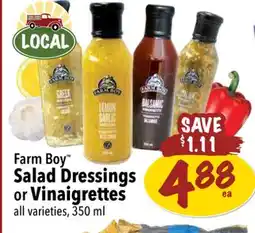 Farm Boy Farm Boy Salad Dressings or Vinaigrettes offer
