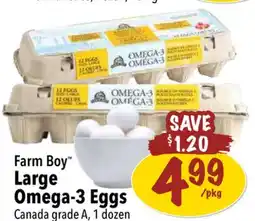 Farm Boy Farm Boy Large Omega-3 Eggs offer