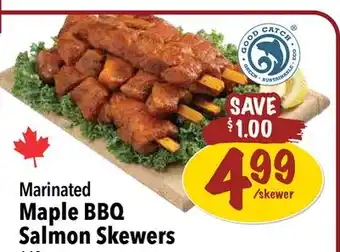 Farm Boy Marinated Maple BBQ Salmon Skewers offer