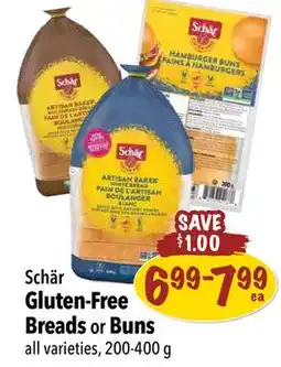 Farm Boy Schär Gluten-Free Breads or Buns offer