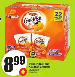 FreshCo Pepperidge Farm Goldfish Cracker 22x28g offer