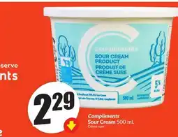 FreshCo Compliments Sour Cream 500 mL offer
