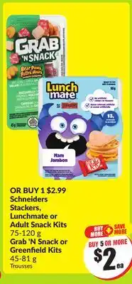 FreshCo Stackers Lunchmate or Adult Snacks Kits 75--120g offer