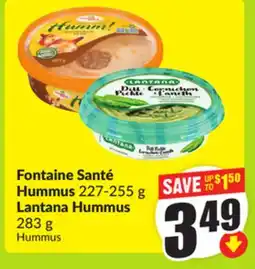 FreshCo Fontaine Sante Hummus 227-255g offer
