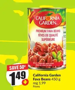 FreshCo California Garden Fave Beans 450 g reg 1.99 offer