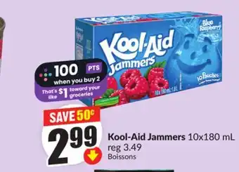 FreshCo Kool-Aid Jammers 10x180 mL offer