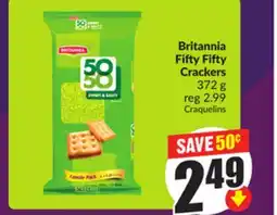 Chalo FreshCo Britannia Fifty Fifty Crackers 372 g offer