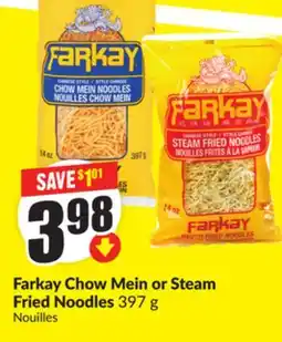 Chalo FreshCo Farkay Chow Mein or Steam Fried Noodles 397 g offer