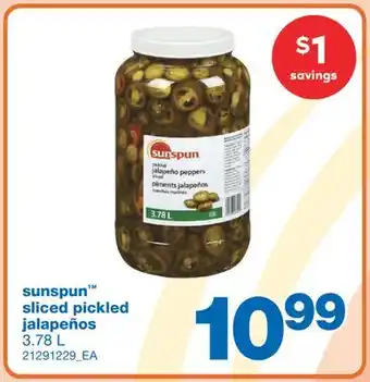 Wholesale Club SLICED PICKLED JALAPEÑOS 3.78 L offer
