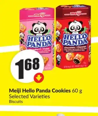 Chalo FreshCo Meiji Hello Panda Cookies 60 g Selected Varieties offer