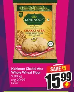 Chalo FreshCo Kohinoor Chakki Atta Whole Wheat Flour 9.08 kg offer