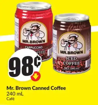 Chalo FreshCo Mr. Brown Canned Coffee 240 mL offer
