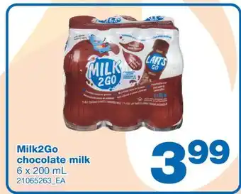 Wholesale Club CHOCOLATE MILK, 6 x 200 mL offer