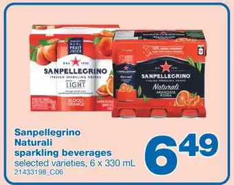 Wholesale Club NATURALI SPARKLING BEVERAGES, 6 x 330 mL offer