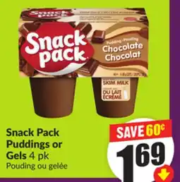 Chalo FreshCo Snack Pack Puddings or Gels 4 pk offer