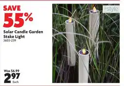 Home Hardware Solar Candle Garden Stake Light offer