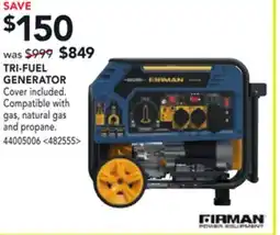 RONA TRI-FUEL GENERATOR offer