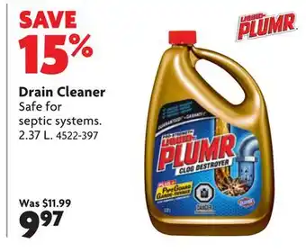 Home Hardware Drain Cleaner offer