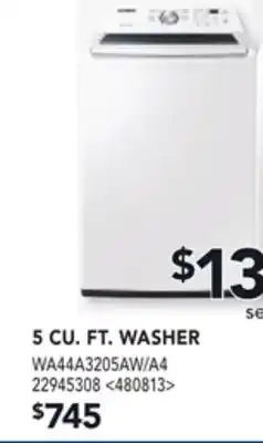 RONA SAMSUNG 5 CU. FT. WASHER offer