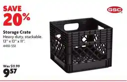 Home Hardware Storage Crate Heavy duty, stackable offer