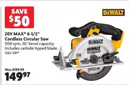 Home Hardware 20V MAX* 6-1/2 Cordless Circular Saw offer