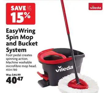 Home Hardware EasyWring Spin Mop and Bucket System offer