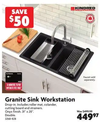 Home Hardware Granite Sink Workstation offer