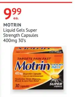 IDA Pharmacy MOTRIN offer