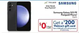 Walmart Samsung Galaxy S23 FE Postpaid Phone offer