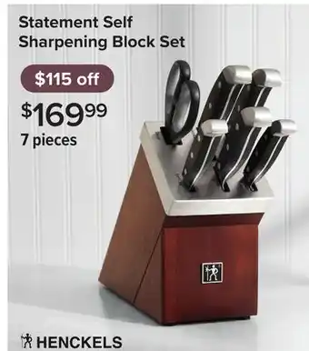 Linen Chest Statement Self Sharpening Block Set offer
