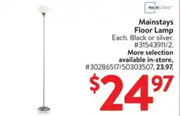 Walmart Mainstays Floor Lamp offer