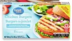 Walmart Great Value Beef of Chicken Burgers offer