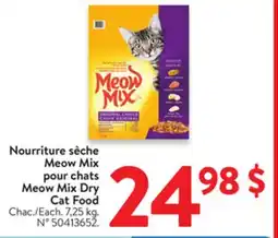 Walmart Meow Mix Dry Cat Food offer